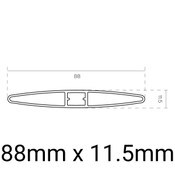 Knotwood Shutter Blade - 88mm - 6500mm